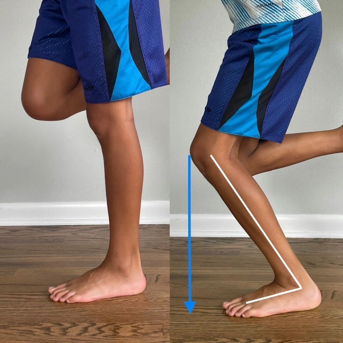 Ankle Dorsiflexion Test for ankle mobility for runners to decrease pain in foot