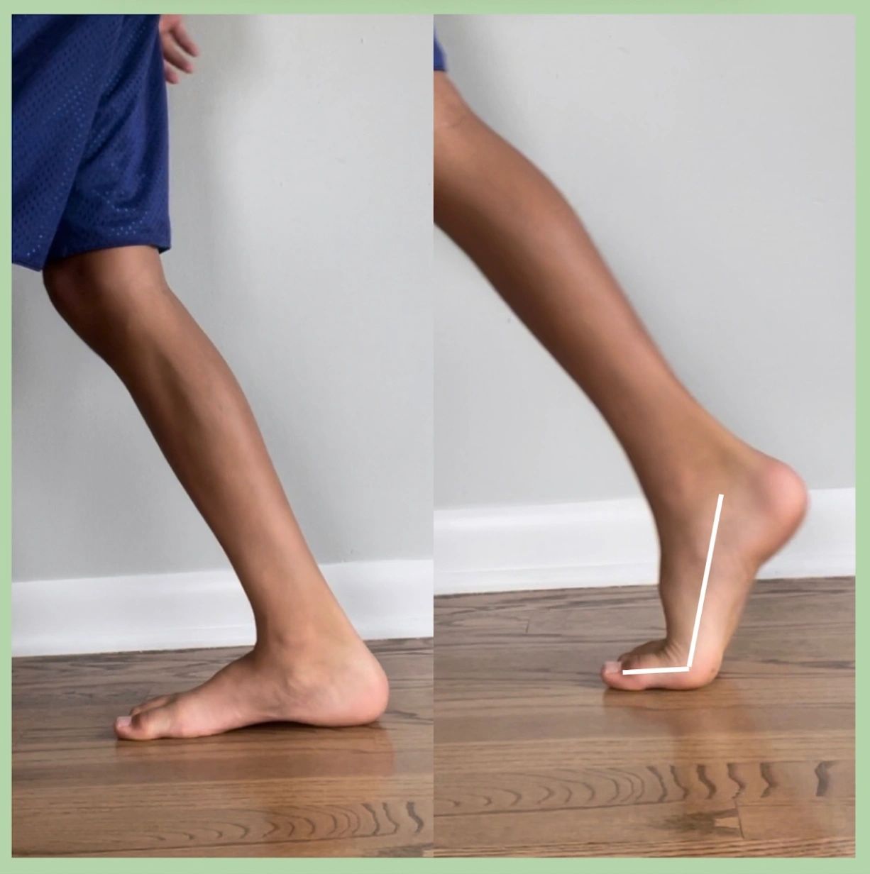 Great Toe Extension Test for testing mobility for running and decreasing foot pain with walking and running.